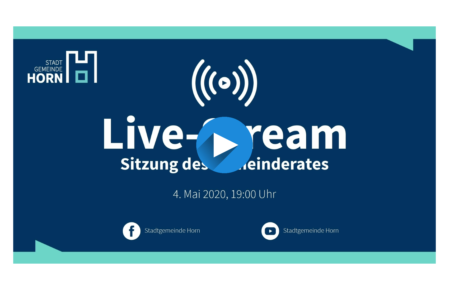 Live-Stream Sitzung des Gemeinderates - Liveübertragung im Vereinhaus Horn